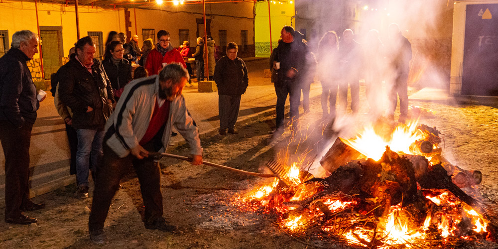 Una hoguera